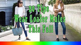 20 Style Tips On How To Wear Loafer Mules This Fall