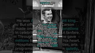 Johnny Carson’s Greatest Act Wasn’t on TV #didyouknow #viralvideo #shorts #trending