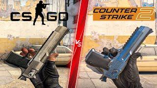 Counter Strike 2 vs CSGO - Weapons Comparison! Attention to Detail & Graphics! PC 4K