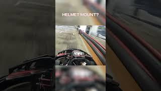 Helmet Vs Chin Mount POV #motorsport #racing #gopro
