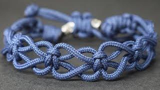 Paracord bracelet butterfly knot