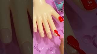 Satisfying with nail salon toy set  #asmrtoys #nailsalon #toys #nailartist #장난감