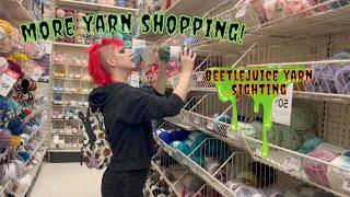 YARN SHOPPING FOR HALLOWEEN YARN ~ YARNSPIRATIONS AND LOOPS AND THREADS YARN