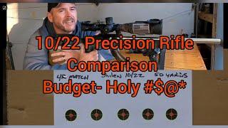 10/22 .22LR A Good, Better and Best Comparison with Kidd, Shilen & Green Mountain barrels