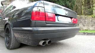 BMW E34 525i M50 VANOS UUC AUTOWERKS EXHAUSTS SOUND FULL HD