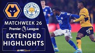 Wolves v. Leicester City | PREMIER LEAGUE HIGHLIGHTS | 2/20/2022 | NBC Sports