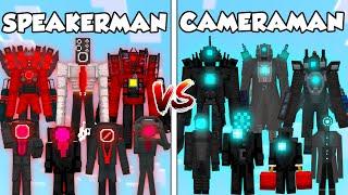 All SPEAKERMAN vs All CAMERAMAN BATTLE in MINECRAFT PE