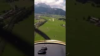 Landung in St. Johann,  Rwy 31, Tirol, Österreich