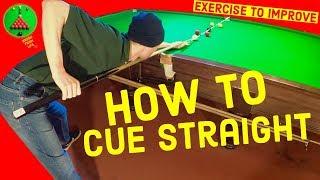 Snooker Straight Cueing Exercises to Improve