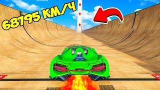 СПУСК БЕЗ ТОРМОЗОВ НА ЧИТ МАШИНЕ ПО МЕГА ПО ТРАМПЛИНУ В ГТА 5 МОДЫ ! СКОРТИ GTA 5 ONLINE