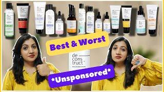 Best & Worst of Deconstruct|| Deconstruct Products Mini-Reviews||2024 Best & Worst Skincare Products