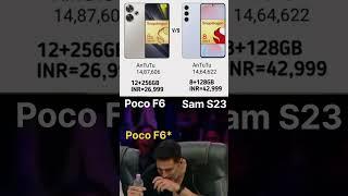 POCO F6 vs Galaxy S23  Antutu Battle of Legends!