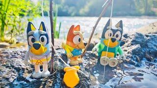 BLUEY goes FISHING! Bluey and Bingo toys Pretend Play