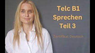 TELCB1 - ️ Sprechen  Teil 3 - Etwas Planen - Thema: Samstag Abend etwas unternehmen