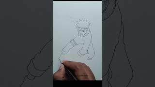 Speed Drawing Of Naruto Uzumaki  ............... #anime #drawing #naruto #shorts