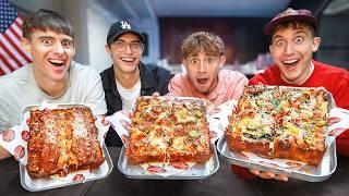 British College Students try Detroit Pizza!