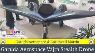 Vajra Stealth Drone @ DefExpo 2022 | Garuda Aerospace & Lockheed Martin