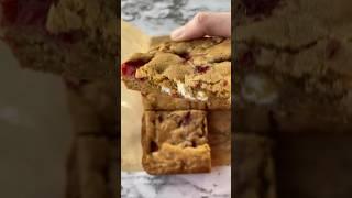 White Chocolate Raspberry Blondies