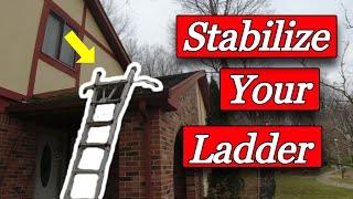 HOW to use the WERNER Ladder STABILIZER on ALMOST any LADDER