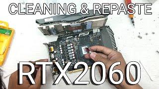 RTX 2060 | Cleaning & Changing Thermal Paste VGA | Zotac