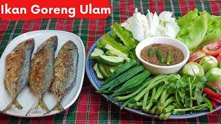 Fried Fish With Sambal Belacan | Ikan Kembung Goreng Ulam น้ำพริกปลาทู