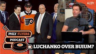 Why the Flyers drafted Jett Luchanko over Zeev Buium, Konsta Helenius | PHLY Sports