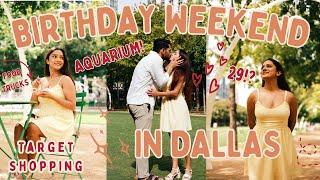 *BEST* Birthday Weekend in DALLAS | Aquarium, Food Trucks, Target Shopping, Movie Date  Bday Vlog