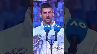 Novak Djokovic speech Dream BIG #shorts #motivation