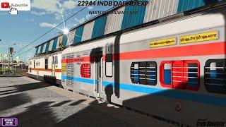 MSTS INDIAN RAILWAYS: 22944 INDB-DAUND Express Western Railways V10 PC Gameplay Video