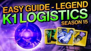 Destiny 2: Platinum K1 LOGISTICS Legend Lost Sector Guide - Simple & Easy - Season of the Lost