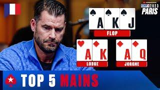 TOP 5 DES MAINS DE MUTANTS À L'EPT PARIS ️ PokerStars en Français