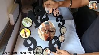 Family  Multiple Photo Frame Wall Watch | Print Photo.in