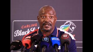 Sekhukhune United coach Lehlohonolo Seema on Sipho Mbule, Lesedi Kapinga and Keletso Makgalwa.