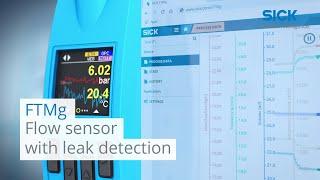 FTMg from SICK: Flow sensor with leak detection | SICK AG