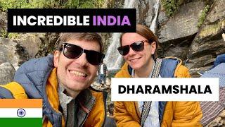 Exploring  DHARAMSHALA, INDIA - BHAGSU FALLS & DALAI LAMA TEMPLE - Travel Vlog