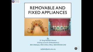 Removable and Fixed Appliance