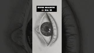 How to draw Hyper Realistic eye, #shorts