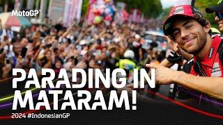 Riders' parade in Mataram | 2024 #IndonesianGP