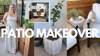 PATIO MAKEOVER 2023 | DIY PATIO MAKEOVER | OUTDOOR DINING TRANSFORMATION | SMALL PATIO MAKEOVER.