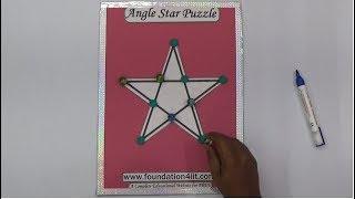 Angle Star Puzzle with Solution || Maths Project ||