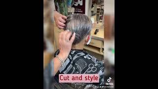 Custom made men’s toupee, cut style and placed