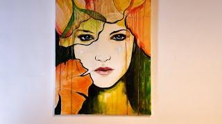 Comment faire un tableau en technique mixte  - Live painting - Bruno Antonio Menei -  23.12.2023