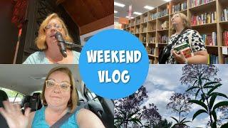 JUST ANOTHER CHATTY WEEKEND VLOG || books, luau, singing