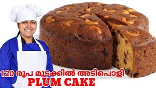 120 രൂപ ചിലവിൽ പ്ലം കേക്ക് ഉണ്ടാക്കാം||Plum Cake || Kerala kitchen