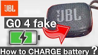 Charging the battery of a FAKE JBL GO4 (Instructions manual)