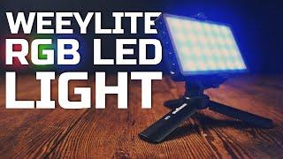 $60 MINI RGB LED LIGHT PANEL?! | Weeylite RB08P RBG LED Video Light Review [2021]