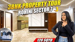 3 BHK Flat in Rohini Sector 7 | 150 Gaj Park Facing Property | With Lift & Parking | ID-01