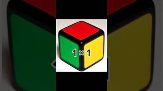 Every Rubik's cube from 1×1 To 19×19.#shrots #rubikscube #1by1 #19by19 #cube4u