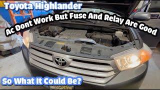 Toyota Highlander AC shut down FUSE IS GOOD relay ac compressor & pressure is all good B1479 part 1