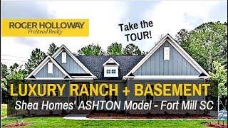 Fort Mill SC Ranch Homes for Sale with Basement in Massey